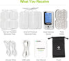 Dual Channel TENS Machine for Pain Relief, TENS Unit Muscle Stimulator with 20 Modes, 2" and 2"x4" TENS Pads Replacement