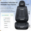 Car Seat Covers Full Set Universal for 5 Seats, Universal Fit For Most Cars, SUV, Sedans and Pick-up Trucks, Waterproof Automotive Seat Protector, Luxury Leather Car Seat Cushion, Airbag Compatible