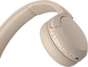 WH-CH520 Wireless Bluetooth Headphones - up to 50 Hours Battery Life with Quick Charge, On-ear style - Beige