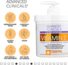 Vitamin C Cream. Advanced Brightening Cream. Anti-aging cream for age spots, dark spots on face, hands, body. Large 16oz.