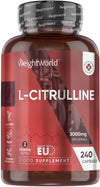 L Citrulline Capsules - 240 L Citrulline Powder Capsules - 3000mg High Strength per Serving - 2 Months Supply - L Citrulline for Men & Women - Non-GMO, Vegan & Magnesium Stearate Free