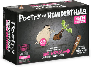 Poetry for Neanderthals NSFW Edition by  - 2+ Players - Ages 17+ - 15 Minutes to Play - Adult Competitive Word Guessing Game - Party Game, Family Game Night, Adult Card Game