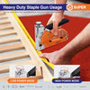 3-in-1 Staple Gun Heavy Duty with 3000 Staples, Anti-Slip Uphosltery Staple Gun for Wood, Adjustable Force Quick-Jam Release Heavy Duty Stapler Gun, Heavy Duty Staple Gun for Uphosltery Work