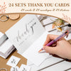 96 Pcs Thank You Gift Bulk for Graduation Employee Appreciation Gifts Inspirational Keychain with Thank You Card Envelope Stickers for Staff Colleague Teacher Nurse Leaving Gifts(Mixed Style)