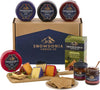 | Cheese, Chutney & Cracker Gift Box | 4 Luxury Snowdonia Cheeses, 2 Snowdonia Crafted Chutneys & Wholemeal Crackers