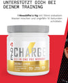 Charge, All in One Pre Workout Powder with Creatine for Women and Men, Rich in Beta Alanine, High Caffeine for pre-Workout, Sherbert Lemon Flavour, 20 Servings Per 300g Bottle