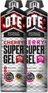 Super Gel - Energy Gels for Running & Cycling - Superior Dual Source Running Gels with 40g of Carbohydrates - Glucose Gels for Swimming & Endurance Sports - Box of 12 (Berry & Cherry)