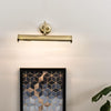 Modern Adjustable Twin Picture Wall Light in an Antique Brassed Effect Finish