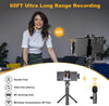 Wireless Microphones, Wireless Lavalier Microphone for iPhone/iOS/Android, Plug-Play Bluetooth Microphone, Mic with 3 Level Noise Reduction Auto Sync for Recording, Live Streaming, YouTube, TikTok