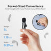 Wireless Microphones for iPhone iPad,[Lightning], Clip on Lapel Lavalier Bluetooth Microphone for Video Recording,Live Streaming,Tiktok,Vlog(iOS&USB-C/2Mic)