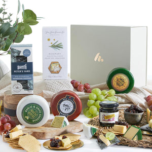 Cheese Hamper For Cheese Lovers - Snowdonia Cheese Hamper, Artisan Crackers with Chutney, Birthday Hampers Food Gifts For Men & Women, Hampers & Gourmet Gifts, by