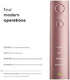 Vibe Series Ultra Whitening Toothbrush ADA Accepted Electric Toothbrush - 8 Brush Heads & Travel Case - Ultra Sonic Motor & Wireless Charging - 4 Modes w Smart Timer Satin Rose Gold