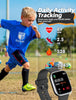 Kids Smart Watch for Boys Girls,IP68 Waterproof Kids Fitness Activity Tracker Watch,Heart Rate Sleep Monitor,19 Sport Modes,Pedometers,Calories Counter,Alarm Clock,Kids Gifts for Teens 5+ (Black)