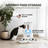 Automatic Cat Feeder, 4L Dog Feeders with Double Bowls, Support DIY Meals and Timed Control WiFi Cat Food Dispenser
