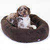 52 Inch Chocolate Suede Bagel Dog Bed By Products