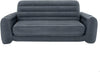 King Size Pull-Out Inflatable Camping Sofa Bed Sleep Away Futon Couch with 3 quick inflation and Deflation Valves, 203 x 231 x 66 cm, Charcoal Grey