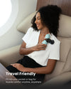 Mini Thermal Massage Gun with Heat Function, Mini Massage Gun, Portable Fashionable Percussion Massager, with Coloured Silicone Sleeves, Travel Size with Carry Bag, for Muscle Massage, Blue