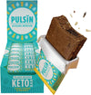 - Plant Based Keto Protein Bars - Low Carb - 50g x18-12.6g Protein, 9.3g Fibre, 8.6g Carbs - Gluten, Palm Oil & Dairy Free Snack Bar - Choc Fudge