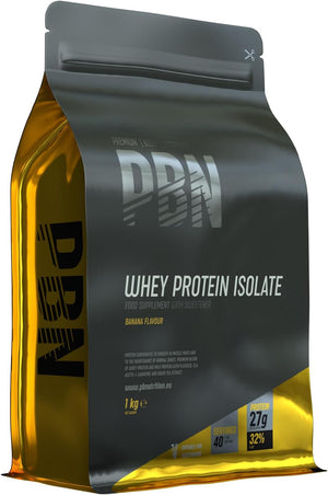 PBN -  - Whey-ISOLATE Protein Powder, 1kg, Banana - 33 Servings