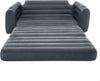 King Size Pull-Out Inflatable Camping Sofa Bed Sleep Away Futon Couch with 3 quick inflation and Deflation Valves, 203 x 231 x 66 cm, Charcoal Grey