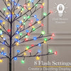 Cherry Blossom Tree 150 LED Light Up Indoor Outdoor Christmas Decoration 150cm / 5ft (Multi Coloured)