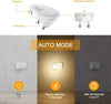 Night Light Plug in Wall, LED Motion Sensor Lights Indoor, Dimmable Warm White Night Light Smart Auto on/Off Lighting, for Nursery Kids Children's Room Bedroom,Stairs,Hallway,Corridor (2Pack)