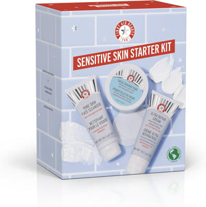 ﻿﻿ Sensitive Skin Starter Set – 3 Safe for Sensitive Skin Products – Facial Radiance Exfoliating Pads, Pure Skin Face Cleanser + Ultra Repair Cream Moisturiser