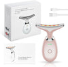 Facial Massager for Face and Neck,Red Light Therapy for Face,Neck Face Beauty Device with Warming & Vibration Function,3 in 1 True Beauty Glow Facial Massager for Enhanced Face,Neck and Shoulder Care