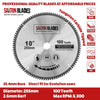 Saxton TCT Circular Fine Cutting Wood Saw Blade 255mm x 100T x 25.4mm Bore fits Evolution Rage Saws