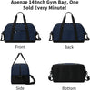 Small Duffle Bag 14 inch Carry On Mini Duffel Bag Lightweight for Travel Gym Sport-Navy Blue