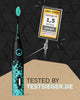 ® [Test Winner 2024*] Electric Sonic Toothbrush ECO Vibe 3 Black/Mint - Electric Toothbrush with 6 Week Power Battery Including 3 Brush Heads and SuperBlack Whitening Toothpaste