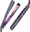 Hair Straighteners and Curlers 2 in 1 - Twist Flat Curling Iron Pro Multi-Styler for Curl/Wave/Straighten Hair