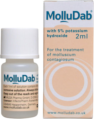 Molluscum Solution, with 5% Potassium Hydroxide to treat Molluscum Contagiosum, 2 ml