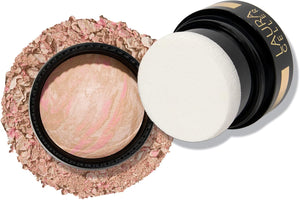 Award-Winning Baked Balance-n-Brighten To Go Travel Size Color Correcting Powder Foundation - Porcelain - Buildable Light to Medium Coverage - Demi-Matte Natural