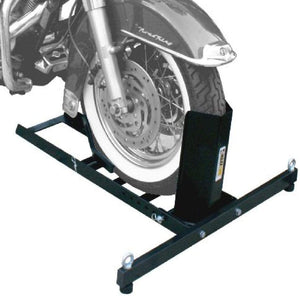 70271 Adjustable Motorcycle Wheel Chock Stand Heavy Duty 1800lb Weight Capacity,Black