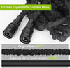 Expandable Garden Hose Pipe - 100FT Flexible Expanding Water Hose, Lightweight, Leakproof with 10 Function Hose Pipe Spray Gun, 3/4", 1/2" Connectors