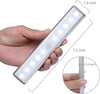 10LED Magnetic Motion Sensor Cabinet Lights,Wireless Under Cupboard Light Battery Powered,Auto On/Off Under Cabinet Lighting,Stick-on Anywhere Magnetic Night Lighting