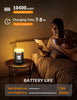 LED Camping Lantern Rechargeable Camping Power Bank Running 350Hrs, LCD Screen 4 Light Mode LED Tent Light, Waterproof Outdoor Working Light for Power Cuts Emergency Fishing Hiking