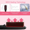 Hair Straightening Brush 2 in 1 Ionic Hair Straightener Brush Hot Comb MCH Heating Smoothing Brush with 16 Heating Settings, Dual Voltage