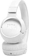 Tune 670NC Wireless On-Ear Headphones, with Adaptive Noise Cancelling, Bluetooth, Lightweight Design and 70 hours Battery Life, in White