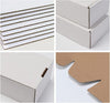 25 Pack 153x102x76 mm (6x4x3 in) Shipping Boxes Small White Corrugated Cardboard Box for Packing Mailing