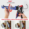 Sealant Caulking Gun, 9:1 & 18:1 Adjustable Thrust Ratio, for Applying 290-310 ml Cartridge Caulks, Sealants, Silicones, Adhesives