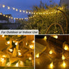 Globe Fairy Lights, 15M/49ft 100 LED Globe String Lights with Remote - USB or Battery Powered - 8 Modes - Outdoor Indoor String Fairy Lights for Christmas, Balcony, Gazebo, Garden, Camping