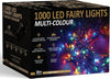 Christmas Tree Lights Fairy Lights Multi-Colour 1000 LED 50m with 8 Different Modes; for Outdoor & Indoor Use, Xmas Party Decorations - 1000 LED/ 50M Lit-Length