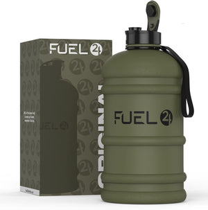 Jug - 2.2 Litre Water Bottle - Extra Strong Flex Material - Drop Proof, Pop or Straw Cap Options - 2.2L Large Gym Sports Bottle, BPA FREE