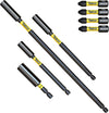 8 Piece  SCRK10 Magnetic 60mm 100mm, 152mm and 305mm Professional Impact Bit Holders with 4 x 32mm PZ2 Screwdriver Impact Bits Compatible with Dewalt, Milwaukee, Makita, Bosch and Others