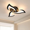 LED Ceiling Light, 36W 3240LM Modern Design Ceiling Lighting, 3 Lights Living Room Ceiling Light Acrylic Black Flower Fittings Ceilings for Bedroom, Kitchen, Dining Room 3000K Warm White