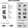USB C to HDMI Adapter,  USB Type-C to HDMI Adapter [Thunderbolt 3/4 Compatible] with iPhone 15 series, MacBook Pro/Air 2023, iPad Pro, iMac, S23, XPS 17, Surface Book 3 and More