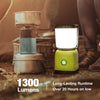 Camping Light Rechargeable, 1300 Lumen Camping Lantern for Tents, Dimmable 4 Modes, Tent Lights with 3600mAh Power Bank, Camping Accessories, Rechargeable Lantern for Outdoors, Emergency