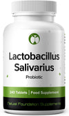 Lactobacillus Salivarius Probiotic Supplement 240 Tablets 3 Billion CFU Probiotics for Men & Women Vegan Friendly Made in The UK (Lactobacillus Salivarius)